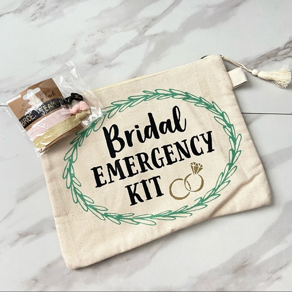 Bridal Emergency Kit Cosmetic Bag & Hair Ties - Picture 3 of 7